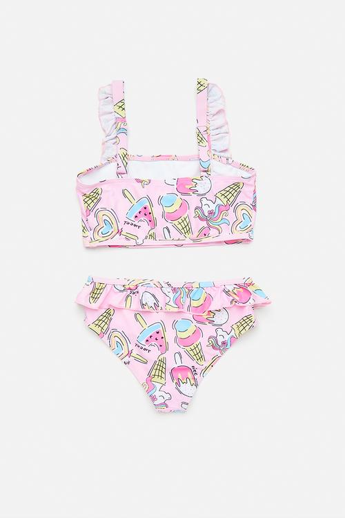 2 Piece frill detail bikini set - ice cream