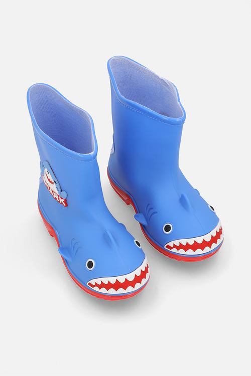 Shark rain boots - blue/red