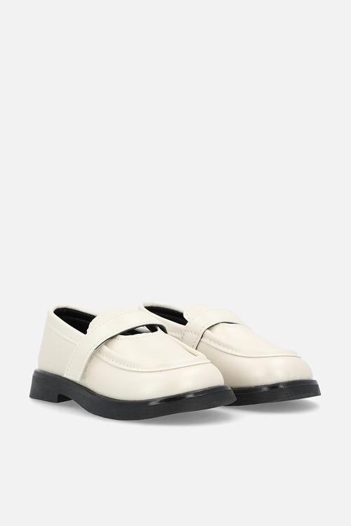 Single strap loafers - ecru 
