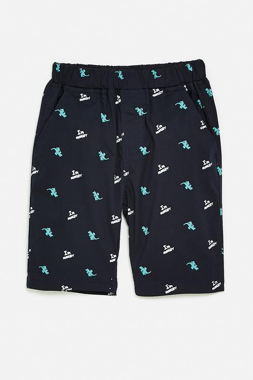 Printed shorts - navy