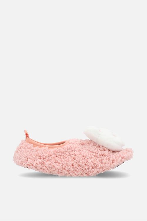 Novelty slippers - pink/white