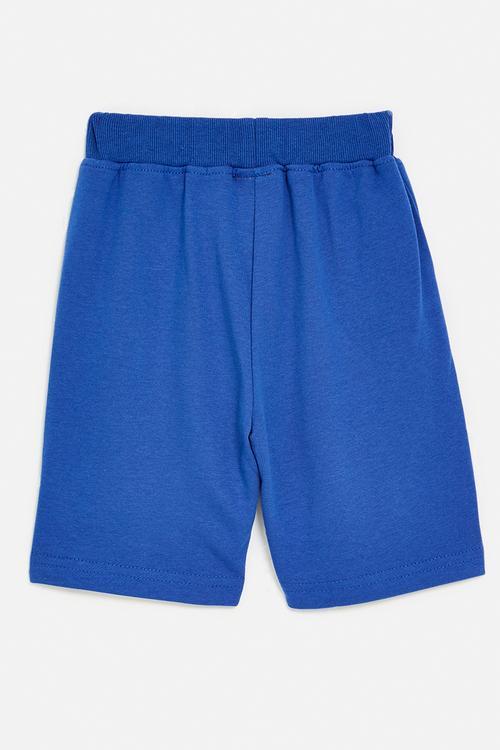 Embroidery pelican shorts - royal blue