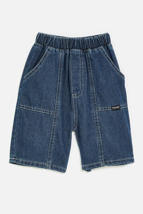 Denim shorts - navy denim