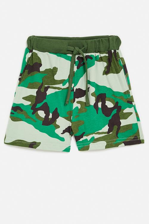Camo shorts - green