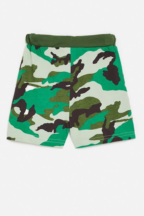 Camo shorts - green