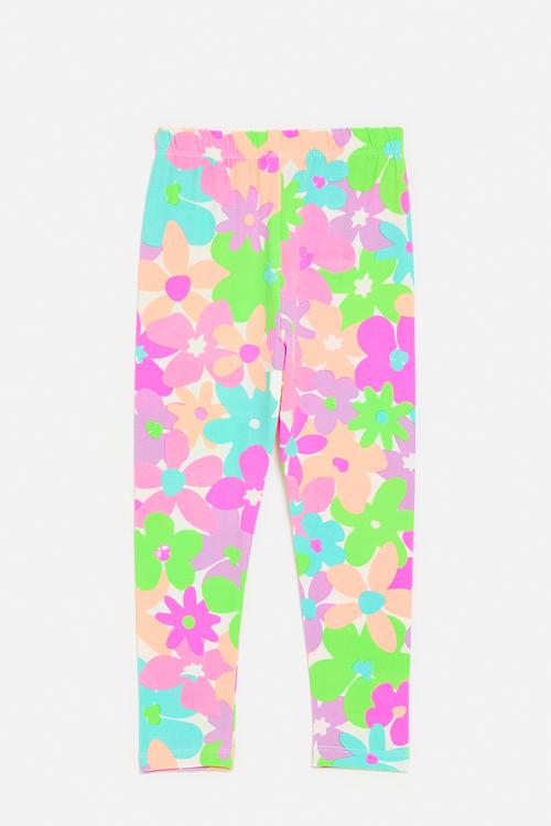 Floral all-over-print leggings - multi