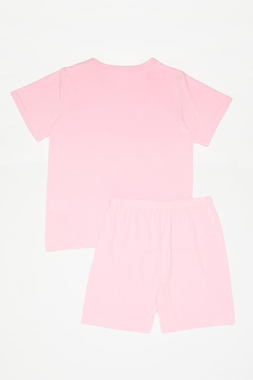 Tee & shorts pj set - pink/ladybug