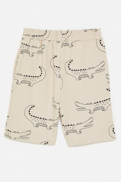 Printed shorts - ecru