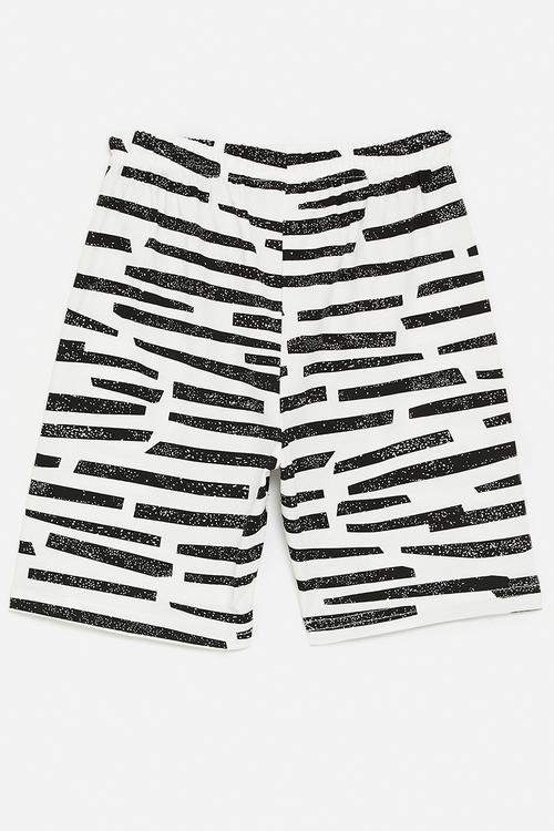 Striped shorts - black & white