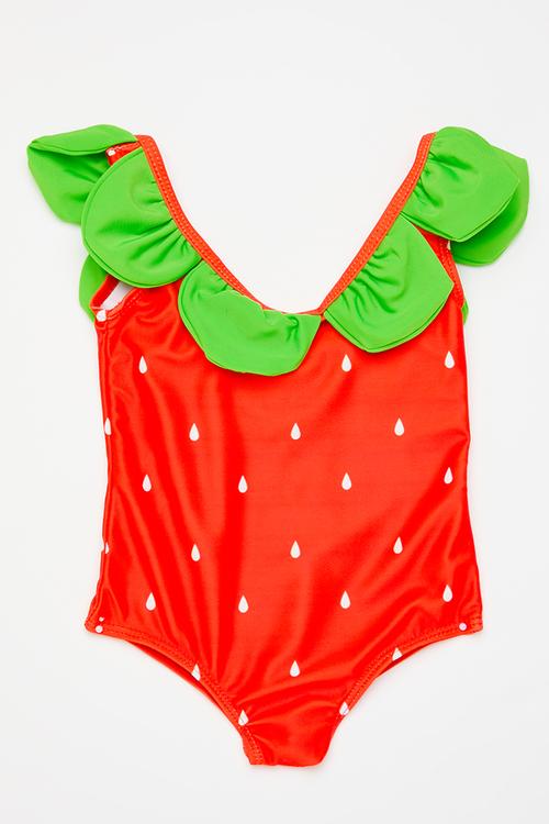 One piece swimsuit - watermelon