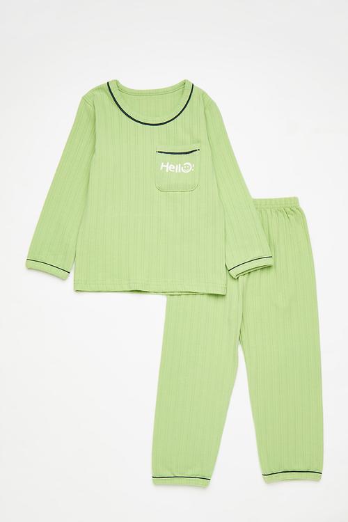 Plain pj set - apple
