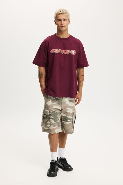 Box Fit Nfl T-shirt - Lcn Nfl Velvet Plum - San Francisco 49Ers - O
