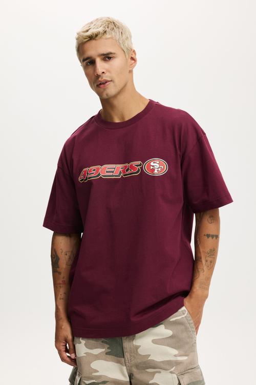 Box Fit Nfl T-shirt - Lcn Nfl Velvet Plum - San Francisco 49Ers - O
