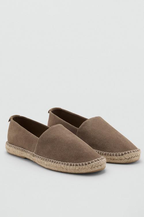 Yute leather espadrille - medium brown