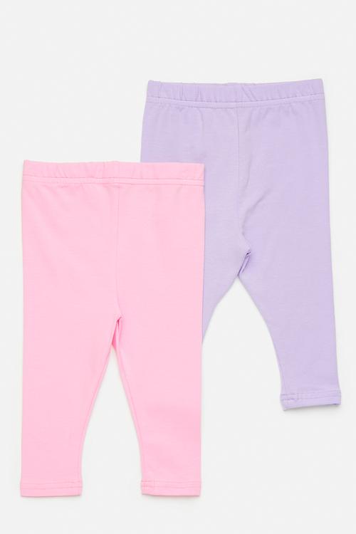 2 Pack leggings - lilac/pink