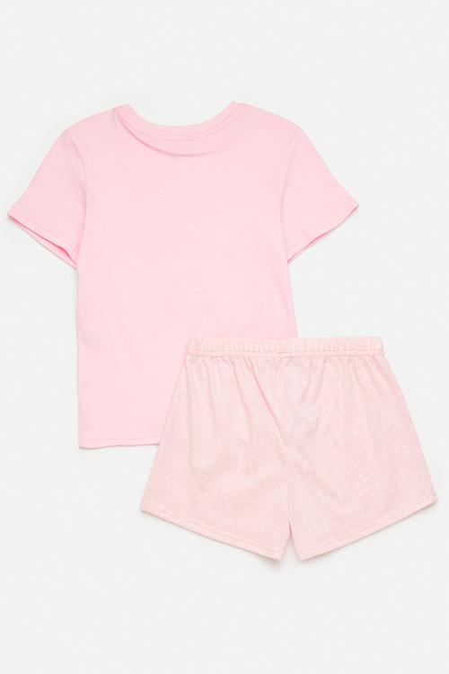 Pj set - pink/aop