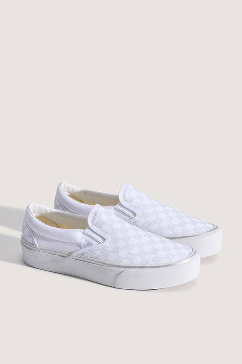 White - SLV - METALLIC CHECKRBRD SILVER