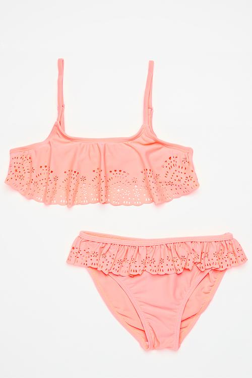 2 Piece bikini set - dark peach