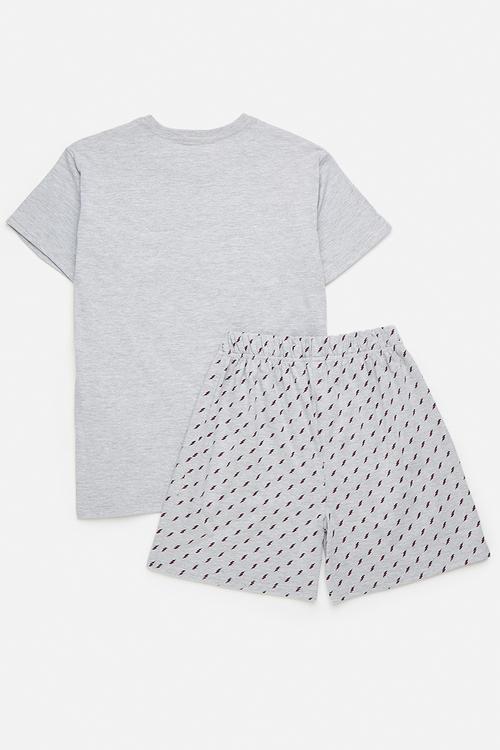 Pj set - grey/aop