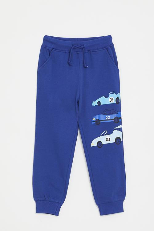 Printed jogger - royal blue/cars