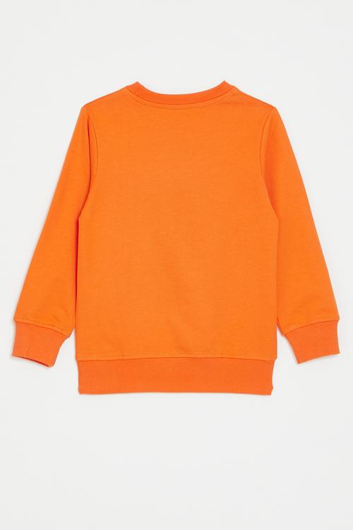 Printed sweatshirt - orange/lion