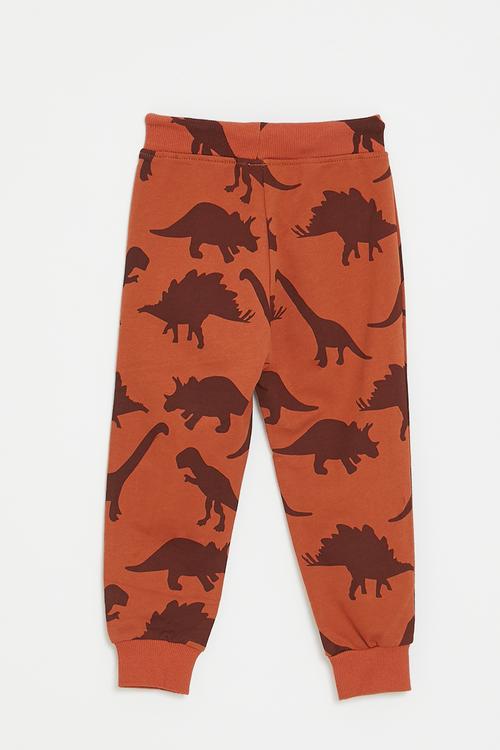 Printed jogger - red/dino