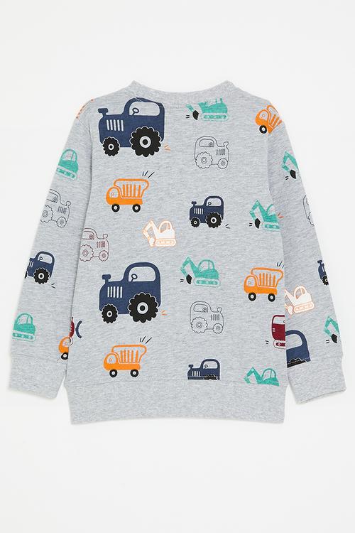 Printed sweatshirt - grey/cars