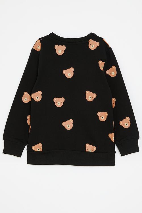 Printed sweatshirt - black/tiger