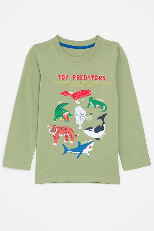 Top predators graphic tee - army green