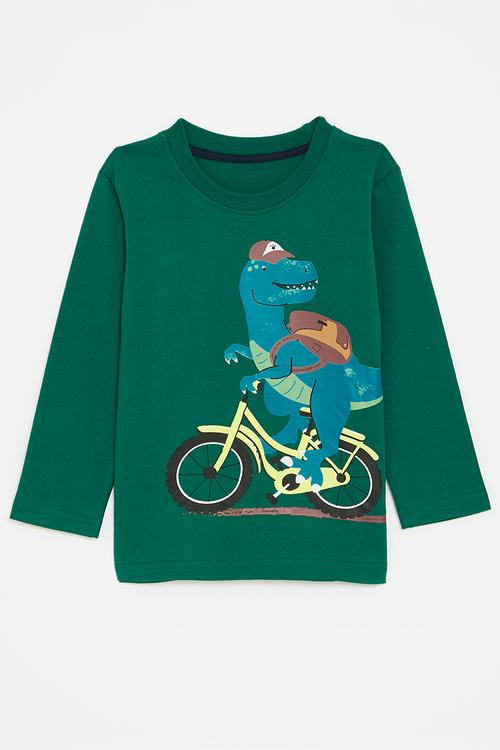 Printed t-shirt - emerald/dino