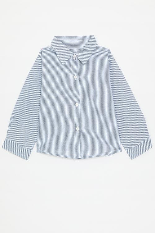 Candy striped shirt - blue