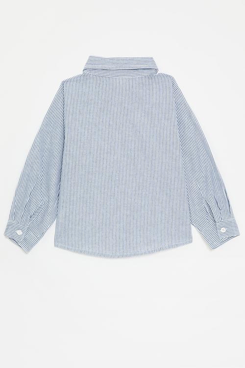 Candy striped shirt - blue