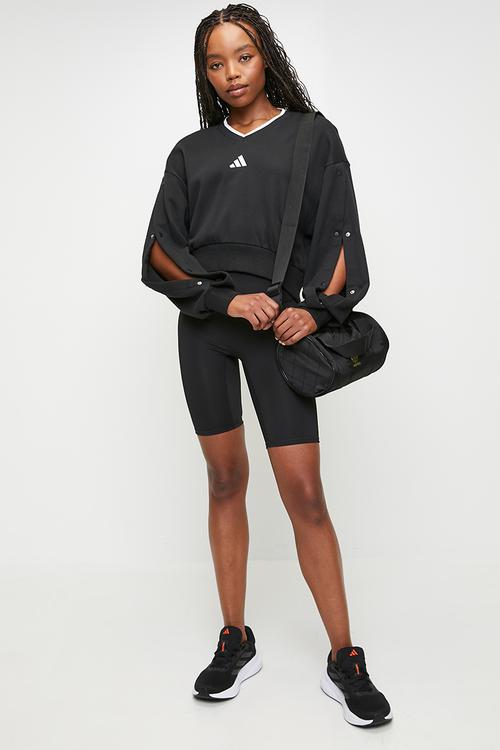 W Sta Seas Crew Sweat Top  - Black