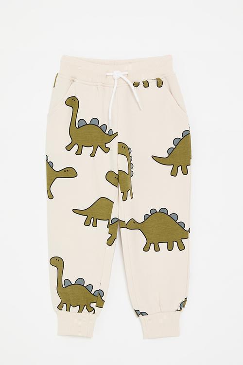 Printed jogger - cream/dinos