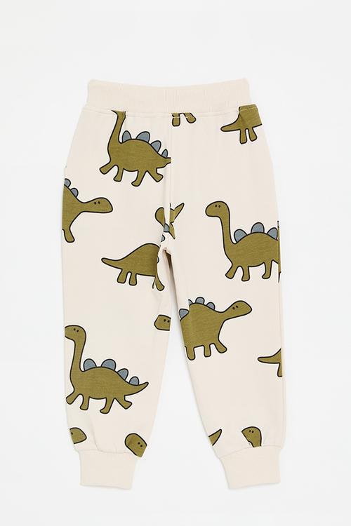 Printed jogger - cream/dinos