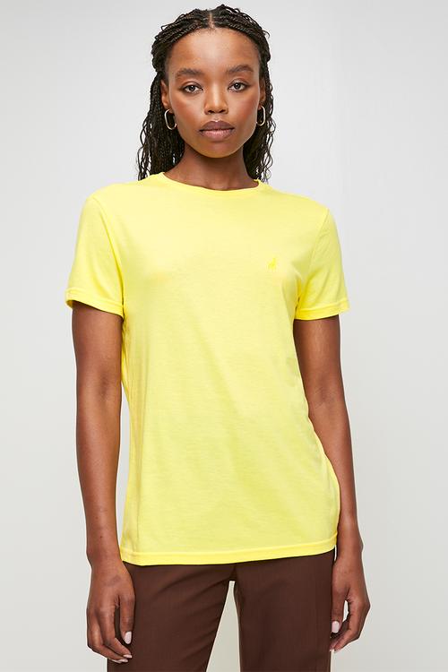 Wmn claire ss T-shirt - yellow