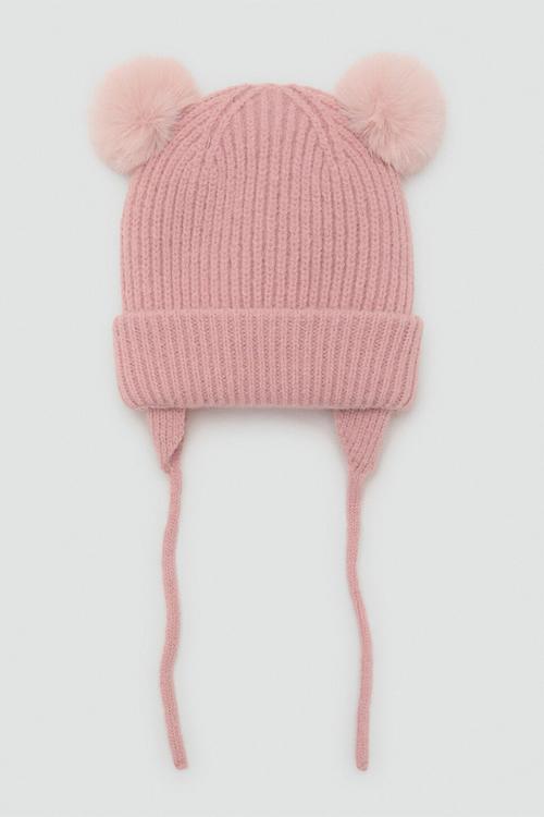 Beanie POMPONP - Light/Pastel Pink
