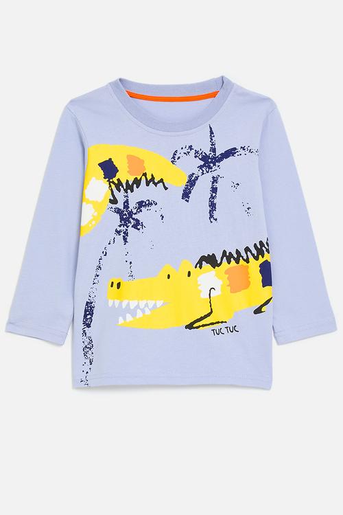 Croc graphic tee - pastel purple