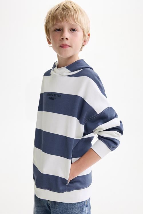 Sweatshirt stripho - medium blue