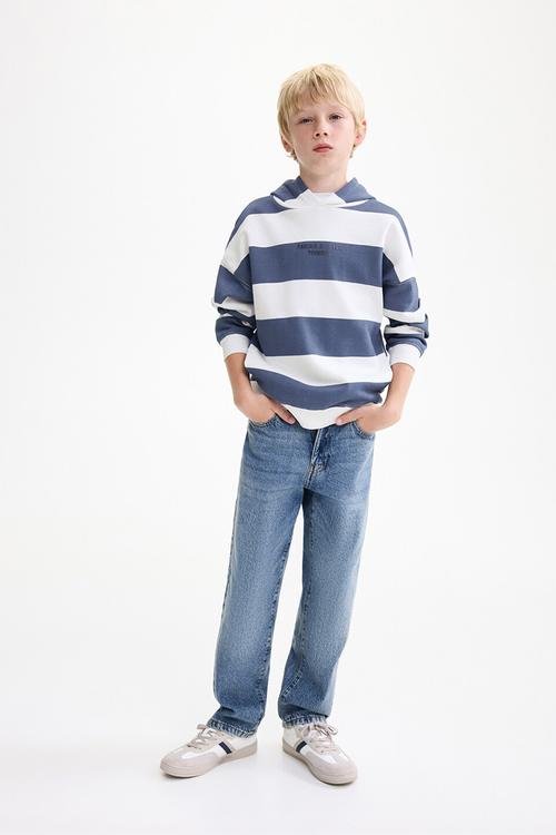 Sweatshirt stripho - medium blue