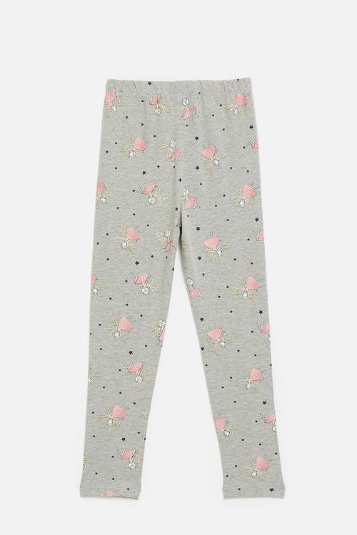 Printed leggings - dark grey/ballerinas