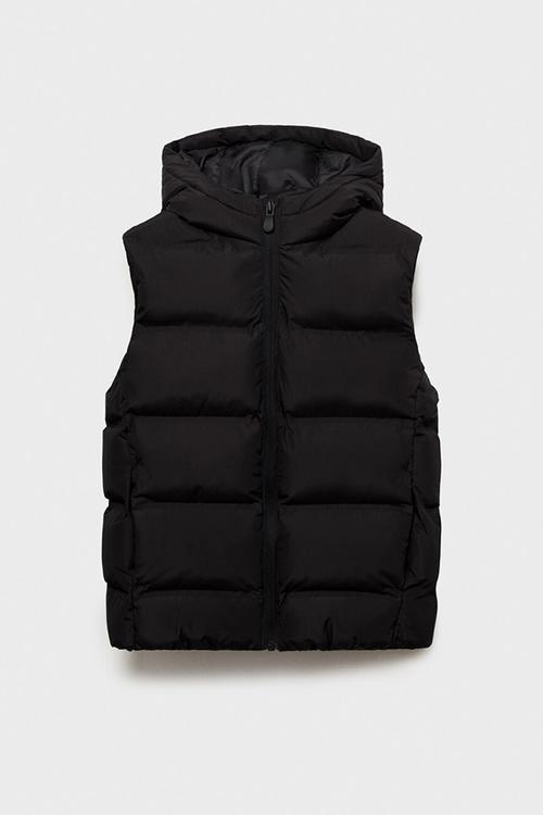 Outer vest manel - black