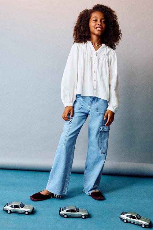 Jeans pocket - open blue