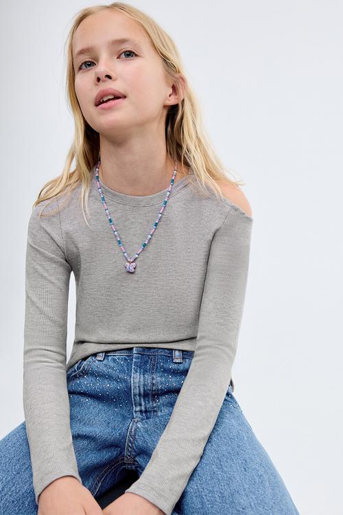 Jeans shine - open blue