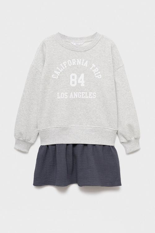 Dress trip - light/pastel gray