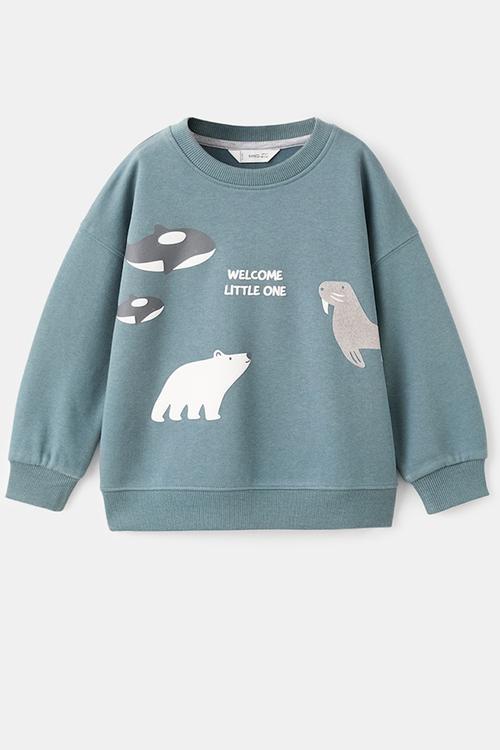 Sweatshirt WELCOME - Turquoise / Aqua