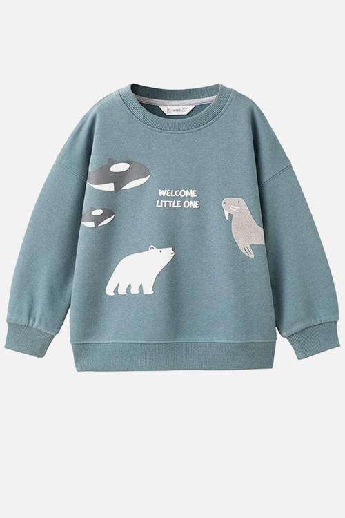 Sweatshirt WELCOME - Turquoise / Aqua