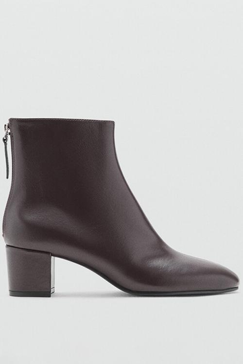 Claro leather boot - dark brown