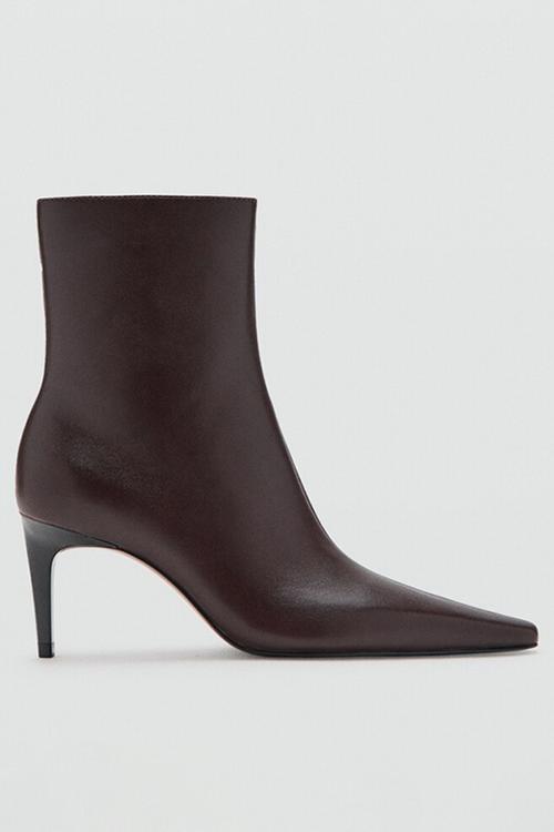 Katerina leather boot - dark brown
