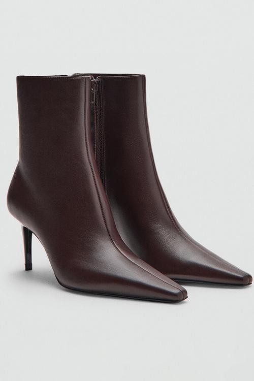 Katerina leather boot - dark brown